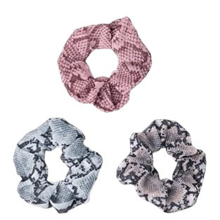 Olivia Moss® Buns Out Scrunchies 3 pack - Snake Skin Phoenix Nationale