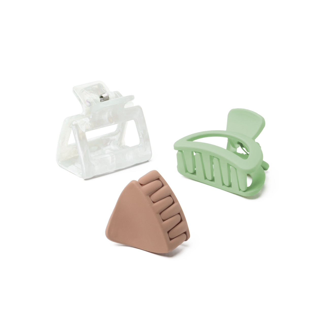 CRUSH Second Day Claw Clips 6 PCS - Sage, Tan & White Marble  Phoenix Nationale 