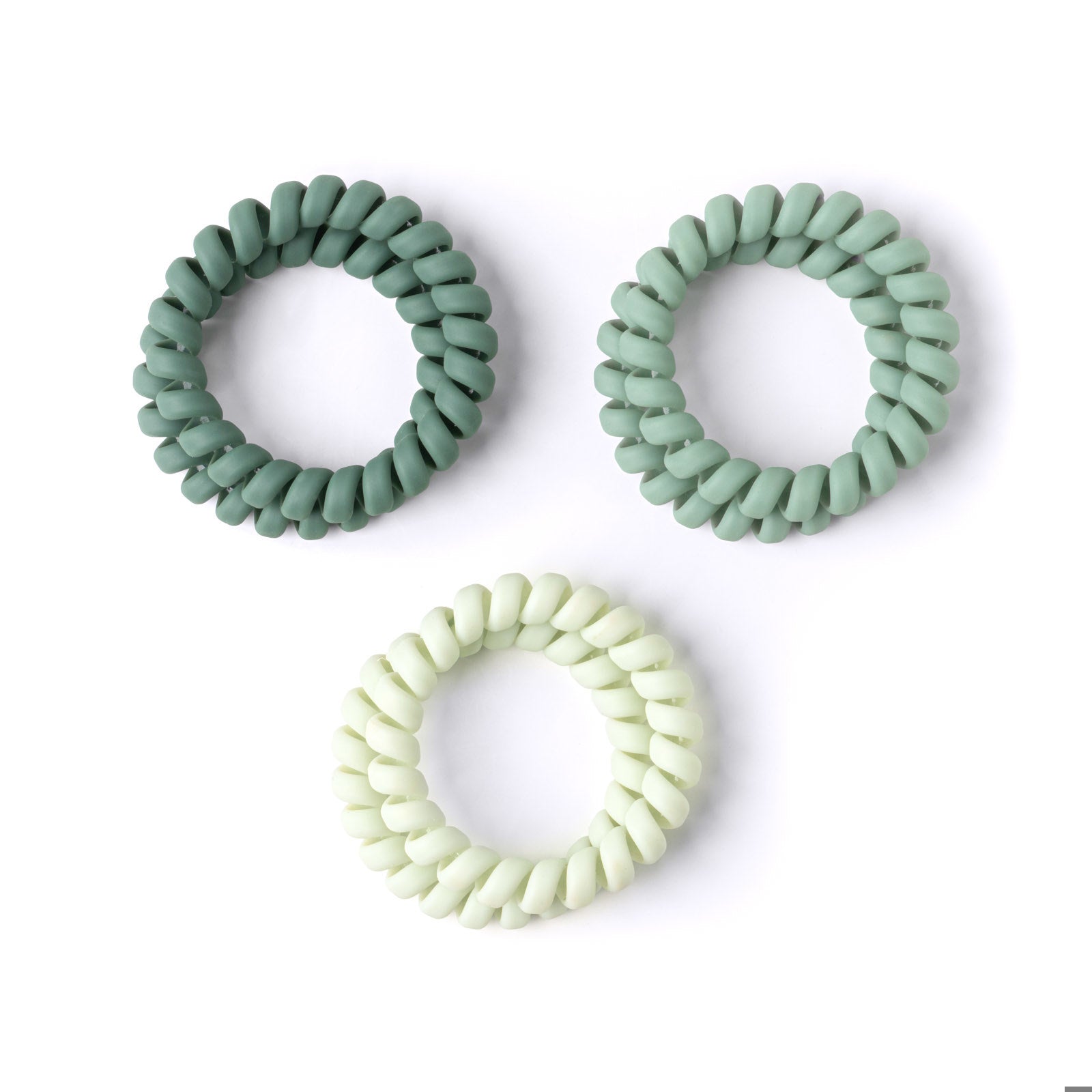 Crush™ Kinda Spiraling Coil Hair Ties 6-Pieces - Olive Phoenix Nationale