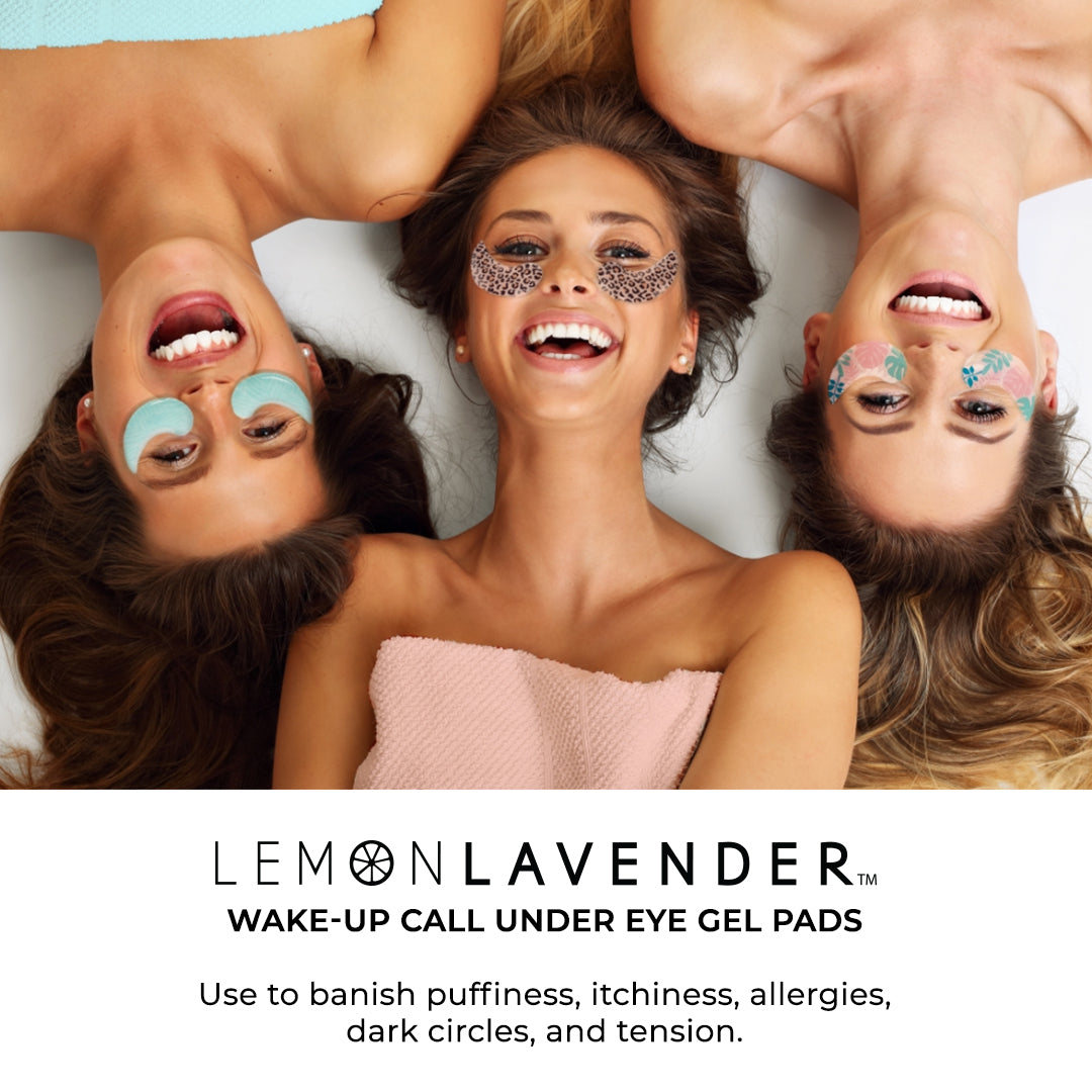 Lemon Lavender Hot + Cold Wake-Up Call Under Eye Gel Pads&nbsp;
Take care of those gorgeous baby blues with our super soothing gel under eye pads.
Use to banish puffiness, itchiness, allergies, dark circles, and tension. Phoenix Nationale