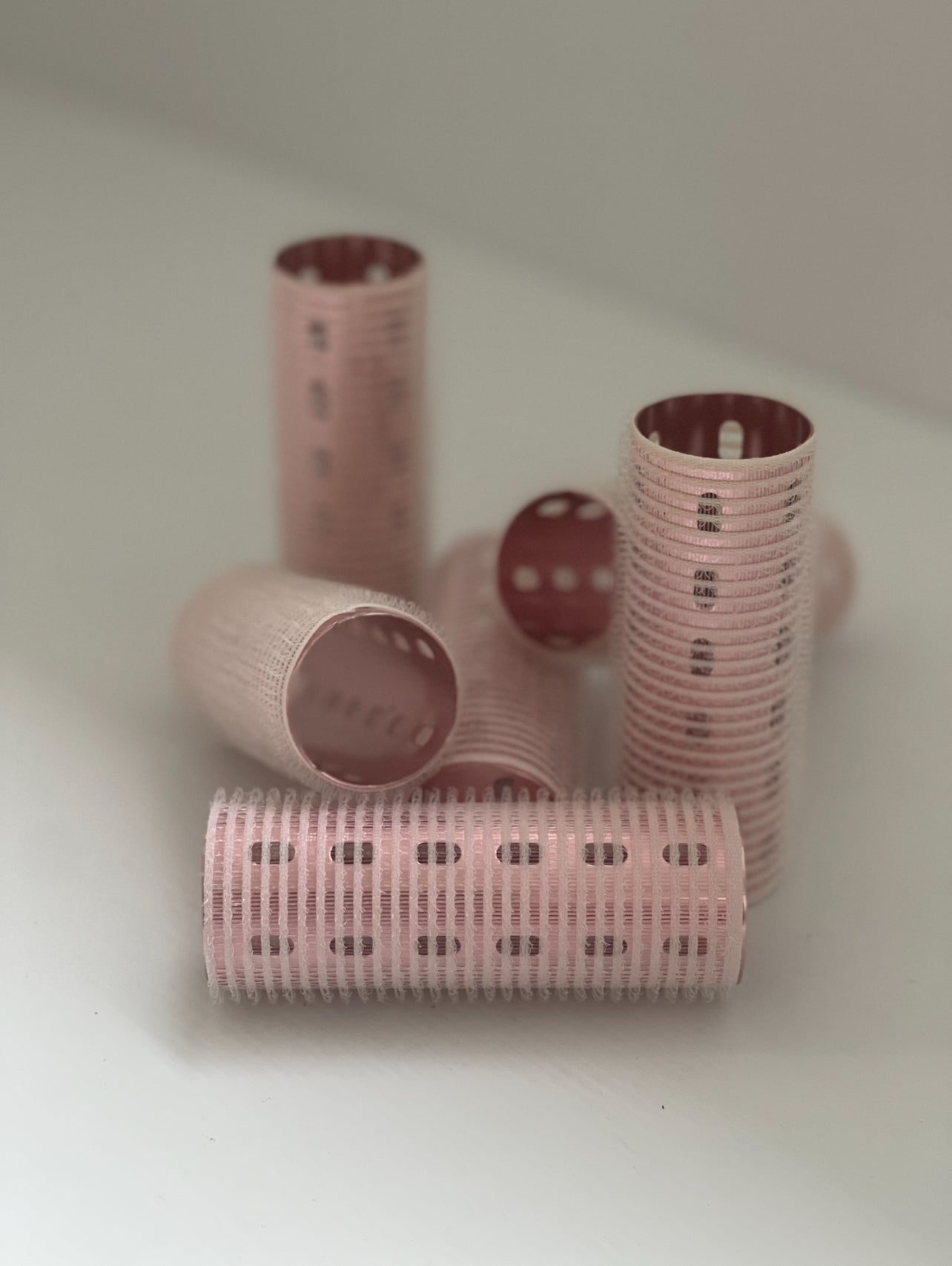 PN Velcro Thermal Rollers - Pink Rose Gold Small Set x 6 Phoenix Nationale